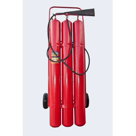 Огнетушитель углекислотный, передвижной ЯрПожИнвест ОУ-50 ВСЕ в сборе (ОУ-80)