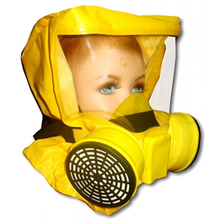 Самоспасатель фильтрующий с четвертьмаской детский НПК Пожхимзащита Шанс-Е с четвертьмаской