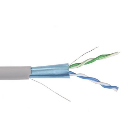 Кабель симметричный (витая пара), серый ITK F/UTP 2х2х24AWG кат.5E solid PVC (LC1-C5E02-311)