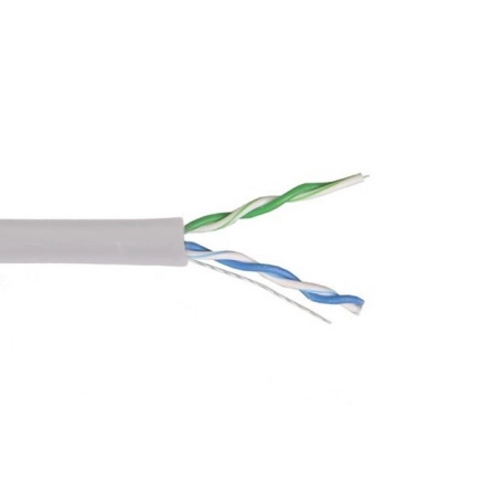 Кабель симметричный (витая пара), серый ITK U/UTP 2х2х24AWG кат.5E solid PVC (LC1-C5E02-111)