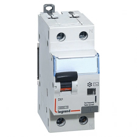 Автоматический выключатель дифференциального тока Legrand АВДТ DX3 1П+Н C10А 30MA-AC (411000)