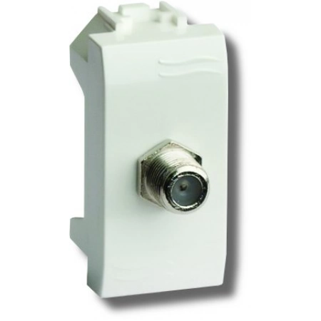 Розетка TV ДКС Розетка TV оконечная Brava 1 модуль белая (76581MB)