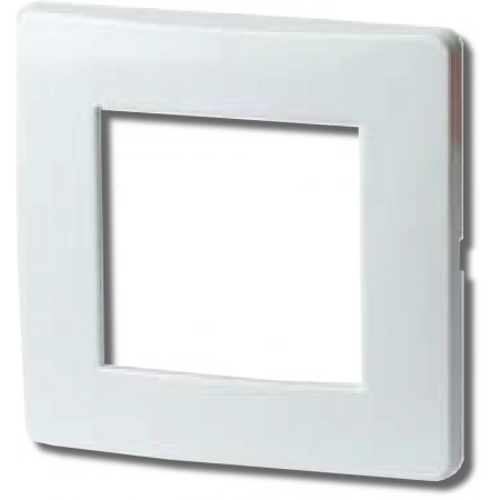 Рамка одноместная, Brava ДКС Рамка на 2 модуля (одноместная), белая (75010W)