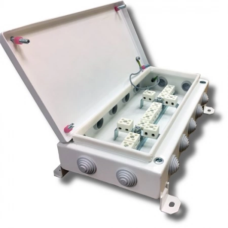 Коробка монтажная огнестойкая Гефест КМ-О (28к)-IP54-1530, 14 вводов