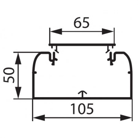 Короб DLP 105х50 одноканальный с гибкой крышкой Legrand LegranD 010429