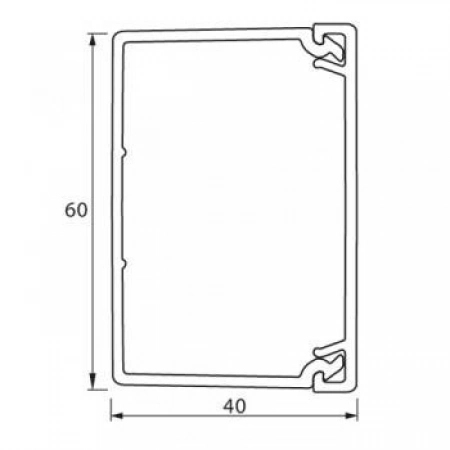 Короб Legrand Мини-канал 60x40 мм METRA (638197)