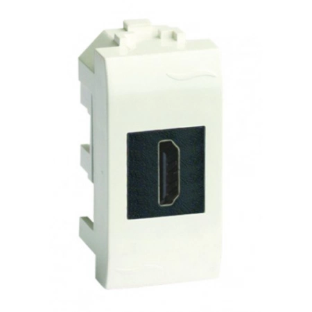 Розетка HDMI ДКС Розетка HDMI Brava 1 модуль белая (76100B)