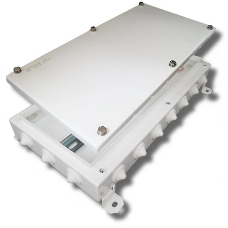 Коробка монтажная огнестойкая Гефест КМ-О (64к*10,0)-IP54-2040, 20 вводов