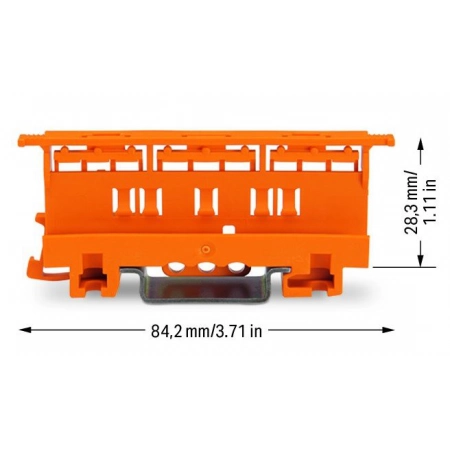 Монтажный адаптер клемм 221 6мм2 WAGO WAGO 221-510 монтажный адаптер клемм