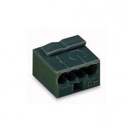 Клемма для распределительных коробок WAGO WAGO 243-204 Клемма MICRO 4-проводная темно-серая