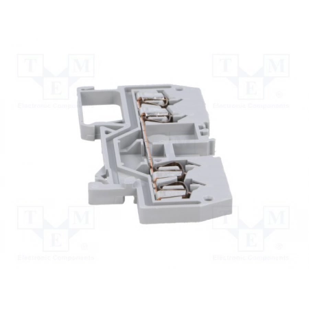 Клемма проводная проходная на DIN-рейку WAGO WAGO 279-831 клемма 4-проводная проходная, серая