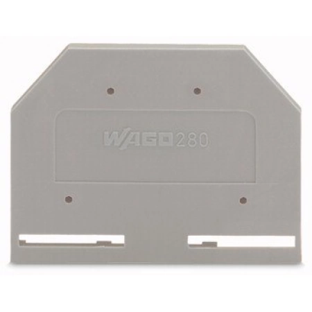 Торцевая и промежуточная пластина WAGO WAGO 280-301 торцевая пластина серая