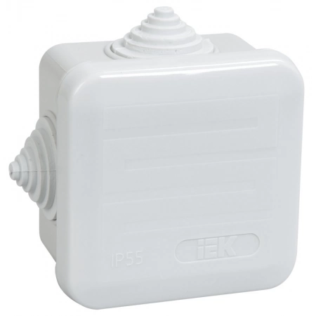 Коробка распаячная для открытой проводки IEK КМ41236  70х70х40 (UKOZ11-070-070-040-K41-44)