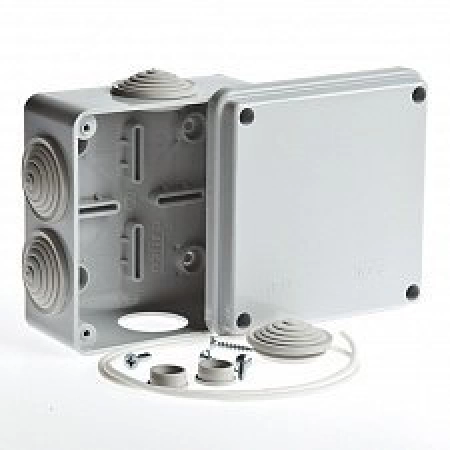 Коробка ответвительная с 6 кабельными вводами Рувинил Коробка TYCO 100х100х50 (67050)