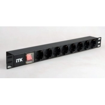 Блок розеток 19” без шнура ITK PH12-8D3