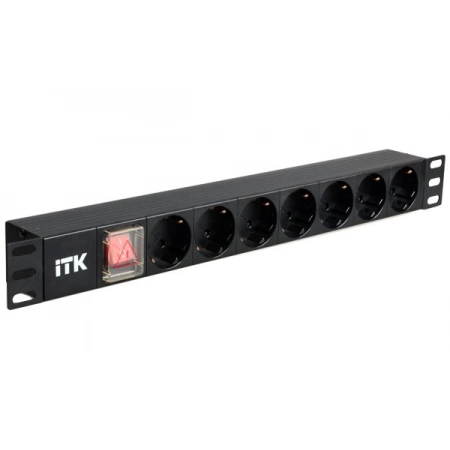 Блок розеток 19” без шнура ITK PH13-7D3