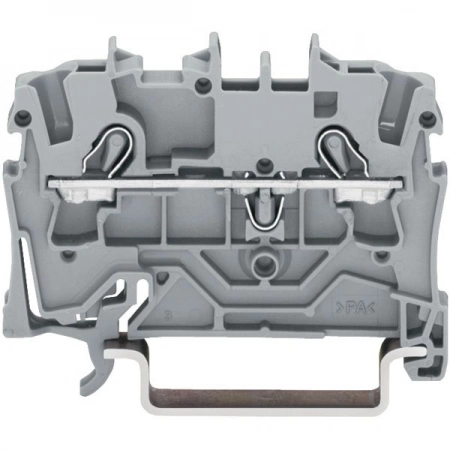 Клемма проходная на DIN рейку WAGO WAGO 2002-1204 клемма 2-х проводная