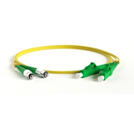 Патч-корд волоконно-оптический FC-LC Hyperline FC-D2-9-FC/AR-LC/AR-H-1M-LSZH-YL