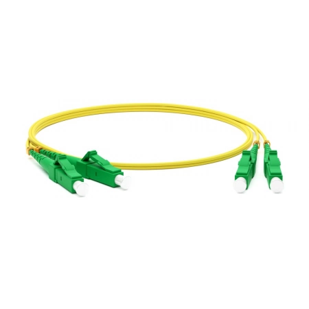 Патч-корд волоконно-оптический LC-LC Hyperline FC-D2-9-LC/AR-LC/AR-H-1M-LSZH-YL