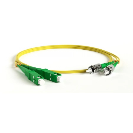 Патч-корд волоконно-оптический ST-SC Hyperline FC-D2-9-SC/AR-ST/AR-H-1M-LSZH-YL