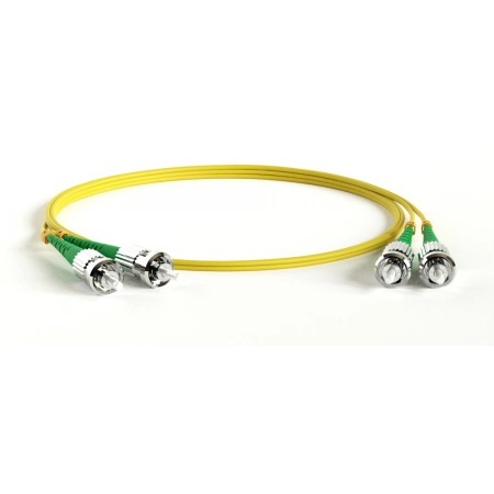 Патч-корд волоконно-оптический ST-ST Hyperline FC-D2-9-ST/AR-ST/AR-H-1M-LSZH-YL