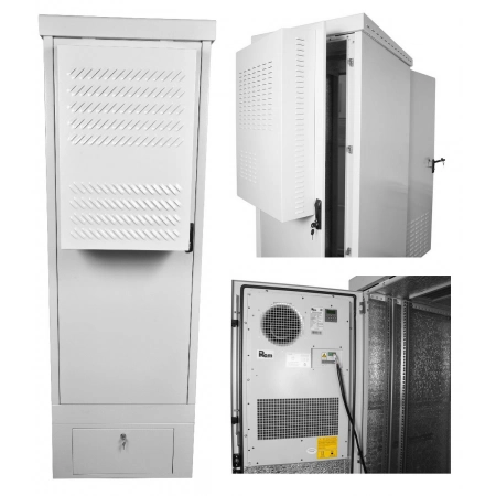 Шкаф уличный всепогодный напольный укомплектованный ЦМО ШТВ-1-24.7.6-К3АА-ТК