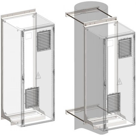 Кронштейн столбовой Тахион Крепление ТШ-9 на опору