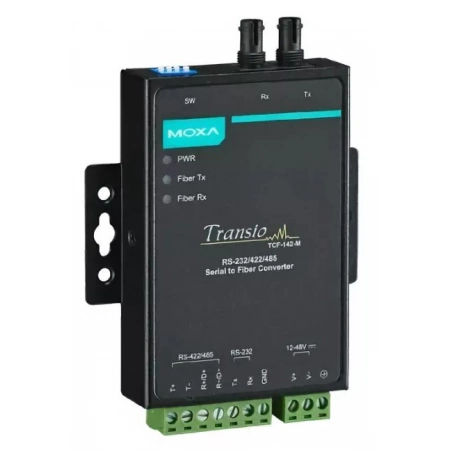 Преобразователь RS-232/422/485 в многомодовое оптоволокно MOXA TCF-142-M-ST