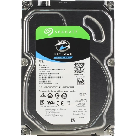 Жесткий диск (HDD) для видеонаблюдения Seagate HDD 3000 GB (3 TB) SATA-III SkyHawk (ST3000VX010)