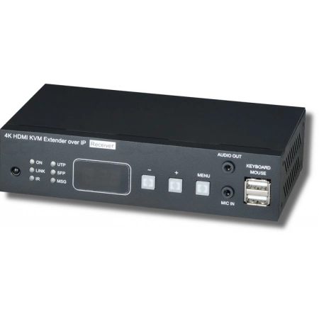 Удлинитель HDMI, USB, аудио, RS232, ИК-сигналов SC&T HKM02BR-4K