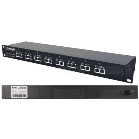 Устройство грозозащиты цепей Ethernet OSNOVO SP-IP8/100R