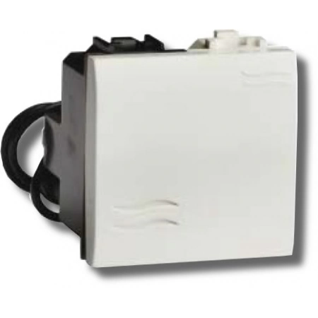 Выключатель с подсветкой ДКС Выключатель типа кнопка Brava 2 модуля белый (76022BL)