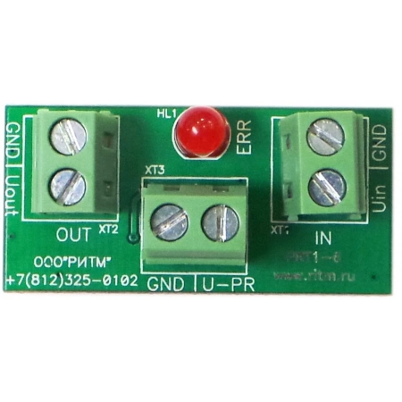 Одноканальный электронный предохранитель/ограничитель тока Ритм PRT1
