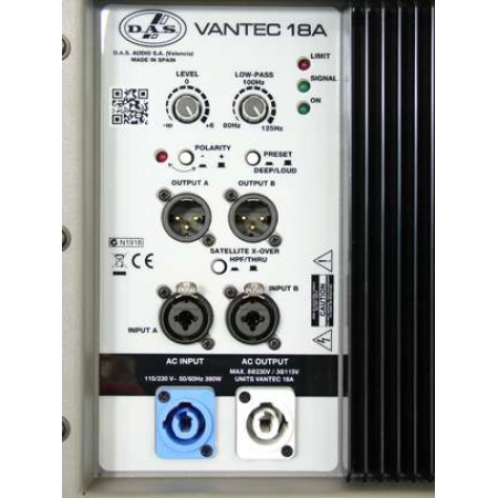 Изображение 2 (Активный сабвуфер Das Audio VANTEC-18A)