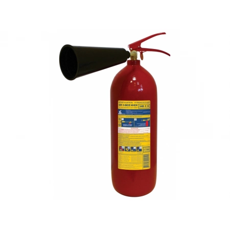 Огнетушитель углекислотный, переносной Пожтехника Центр ОУ-3 ИНЕЙ