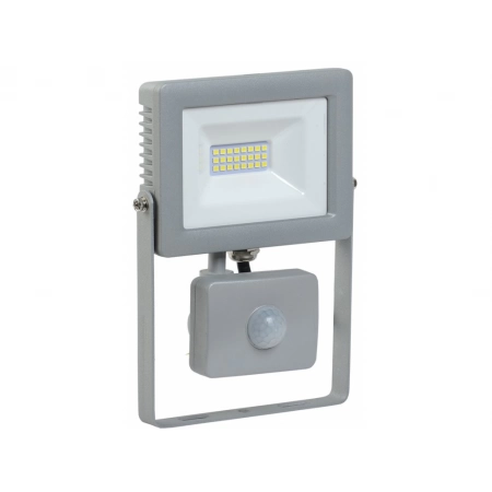Прожектор светодиодный с датчиком движения IEK СДО 07-20Д серый с ДД IP44 (LPDO702-20-K03)