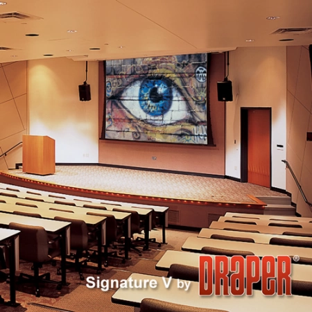 Изображение 2 (Моторизированный экран настенно-потолочного крепления с системой натяжения Draper Signature/V NTSC (3:4) 508/200