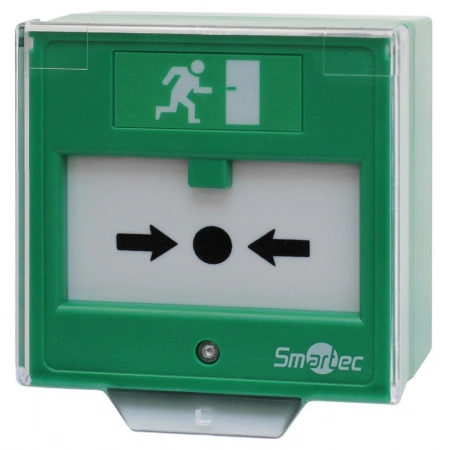 Устройство разблокировки двери с восстанавливаемой кнопкой активации Smartec ST-ER125D-GN