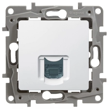 Розетка Legrand Розетка 5e, UTP, 1хRJ45, ETIKA, белая (672241)