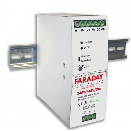 Блок питания FARADAY 240W/48V/DIN