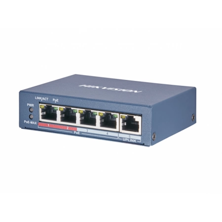 Коммутатор с питанием POE Hikvision DS-3E0105P-E(B)