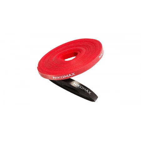 Стяжка-липучка в рулоне NIKOMAX NMC-CTV05M-09-RL-RD