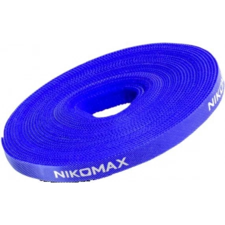 Стяжка-липучка в рулоне NIKOMAX NMC-CTV05M-25-RL-BL