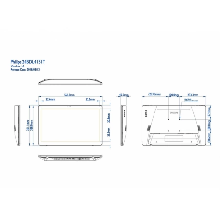Изображение 2 (Интерактивная LED панель Philips 24BDL4151T/00)