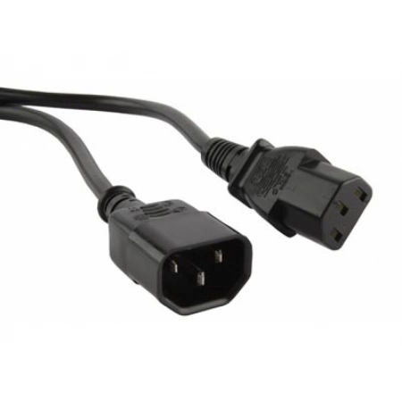 Изображение 1 (Кабель питания монитор-компьютер Hyperline PWC-IEC13-IEC14-1.0-RD)