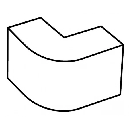 Угол плоский плавный Экопласт RRL 60x40 (76315-E110) (уп. 4)