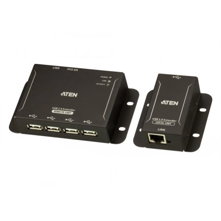 Изображение 1 (4-х портовый USB 2.0 Удлинитель по кабелю Cat 5 (до 50 м) ATEN UCE3250-AT-G)