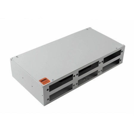 Кросс оптический 19 Hyperline FO-19R-2U-6xSLT-W140H42-48UN-GY