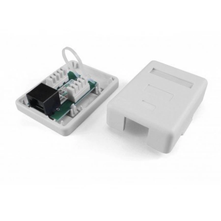 Розетка RJ-45 Hyperline SB1-1-8P8C-C6-WH