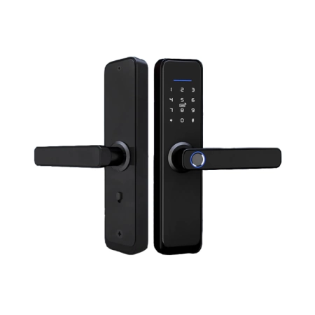 Замок электромеханический врезной биометрический Alarmico ALFL-17BL